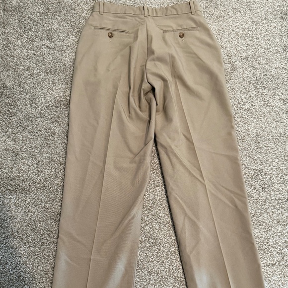 IZOD BOYS REGULAR FIT KHAKI DRESS PANTS - Picture 2 of 3